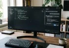 Developer screen showing AI assistant panel alongside code editor with suggestion highlights.