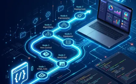 Web development tools for beginners including code editor, browser tools and terminal.